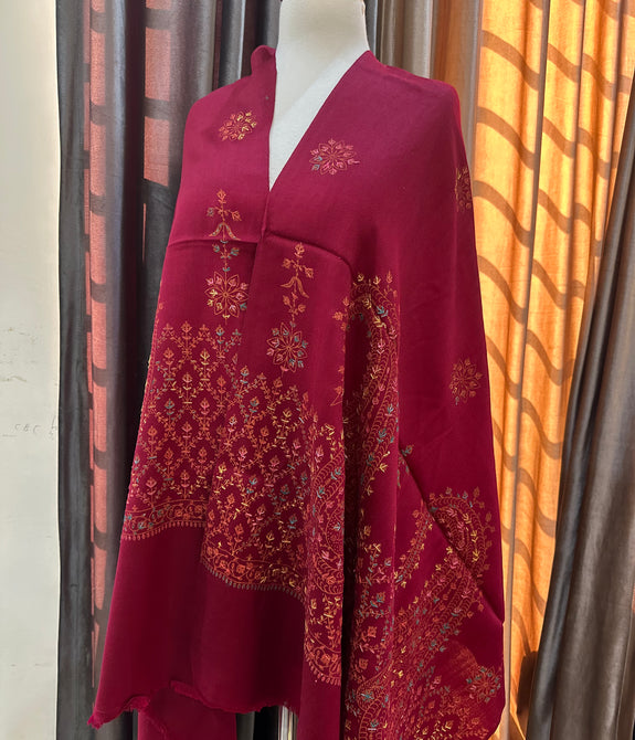 Rafia - Hand embroidered pashmina