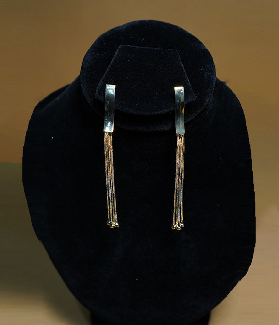 Cubic Zirconia Tassel Earrings